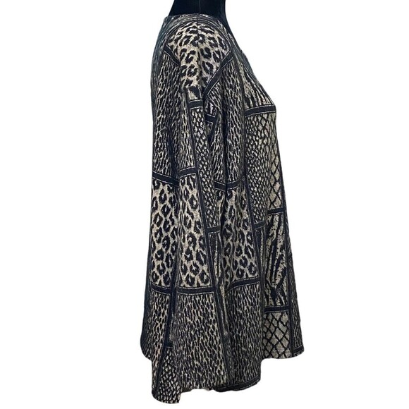 Vintage Westbourne Animal Print Safari Sweater Large Pullover 90s Style - Picture 2 of 6